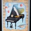 Der Minutenwalzer von Chopin, interpretiert auf einem gemalten Konzertflügel