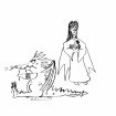 Die Frau, die vor dem Drachen gerettet wurde