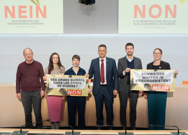 Auch die Kirche unterstützt die Nein-Kampagne zur Revision des Kriegsmaterialgesetzes